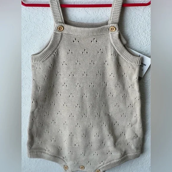 New Little Planet Baby Organic Sweater Knit shortalls - Picture 4 of 10